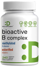DEAL SUPPLEMENT Bioactive Vitamin B Complex bottle front showing high potency formula for daily nutrition