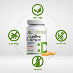 DEAL SUPPLEMENT Bioactive B Complex serving-size image with two capsules for daily intake