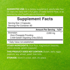 DEAL SUPPLEMENT Bromelain capsules dispensing demonstrates easy daily enzyme support.