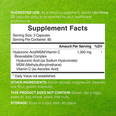 DEAL SUPPLEMENT Hyaluronic Acid Complex capsules for easy, daily intake
