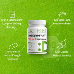 Deal Supplement Magnesium Complex chelated capsules emphasizing high bioavailability