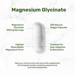 Deal Supplement magnesium glycinate label highlights chelated mineral details.