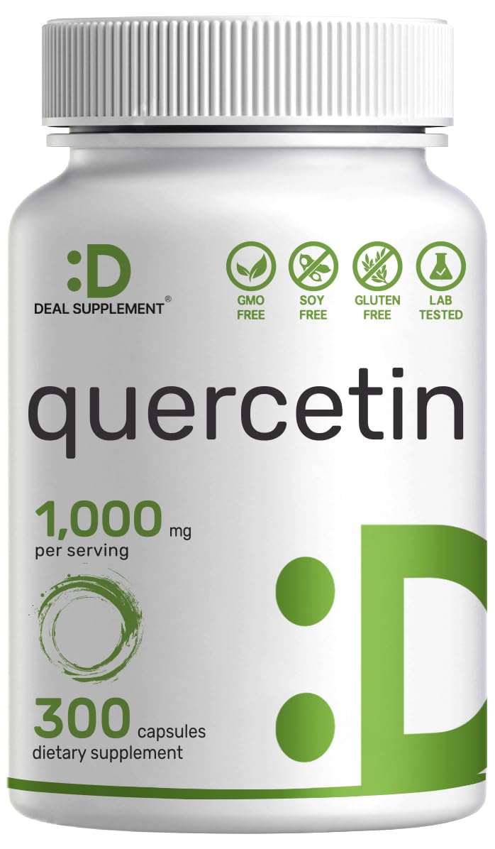 DEAL SUPPLEMENT Quercetin dihydrate bottle highlights high-bioavailability antioxidant support