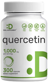 DEAL SUPPLEMENT Quercetin dihydrate bottle highlights high-bioavailability antioxidant support