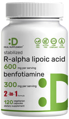 Deal Supplement R-ALA bottle highlights a high-potency antioxidant for daily energy support.