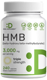Deal Supplement Ultra Strength HMB bottle front showing premium packaging for workouts