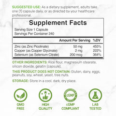 Deal Supplement Zinc 50mg capsules pour—easy daily dosing for wellness
