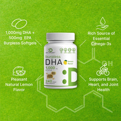 Deal Supplement DHA bottle cap view shows convenient daily dosing.