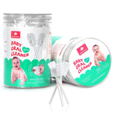Dearlomum baby tongue cleaner packaging with disposable gauze for quick oral care