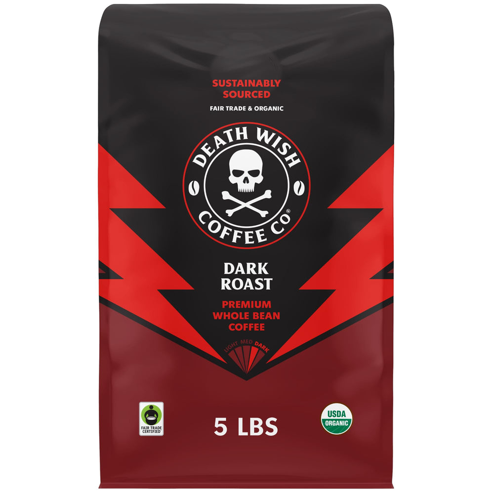 Death Wish Coffee dark roast bag 80 oz for bold mornings and steady focus