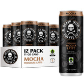 Death Wish Coffee iced mocha latte can shows bold flavor and energy