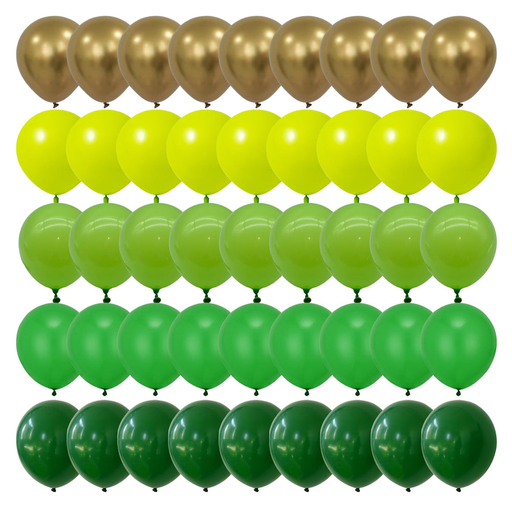 DECGOL 75pc green balloon kit ready for vibrant St Patrick's Day decor