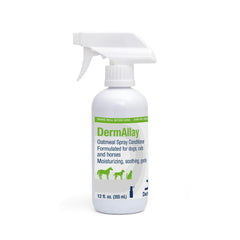 Dechra DermAllay Oatmeal Conditioner bottle for gentle pet grooming and moisture.