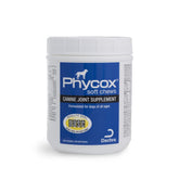Dechra Phycox dog soft chews packaging shows joint support for active dogs