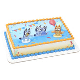 DecoSet Bluey Dance Mode bluey figurines dancing on cake for birthdays