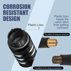 DECURCAR air valve cap fits Schrader valves on cars, SUVs, and bikes.