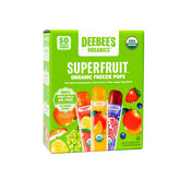 Deebee's Classic Strawberry Lemon Freezie Pops on shelf; refreshing organic treat for all ages
