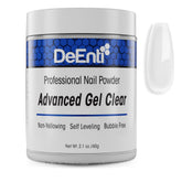 DeEnti Acrylic Nail Powder gel-clear bubble-free finish for flawless overlays.