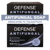 Defense Antifungal Bar Soap pack front view for gym-ready cleansing.