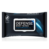 Defense Soap all-natural body wipes with tea tree oil, large 8x7 inches for quick cleanup