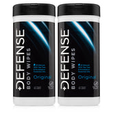 Defense Soap all-natural body wipes in a canister for on-the-go clean with tea tree oil.