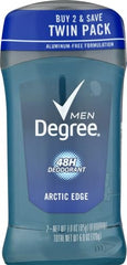 Degree Arctic Edge cool mint scent description on packaging