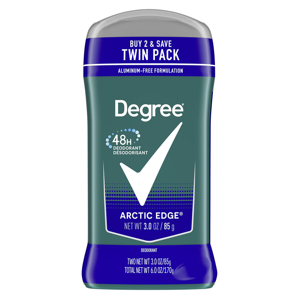 Degree Arctic Edge deodorant stick with smooth surface for everyday use