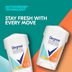 Four-pack of Degree deodorant sticks ready for hot-weather protection.