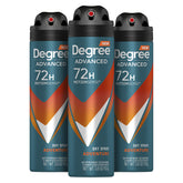 Degree Men Adventure dry spray action showing fast-dry protection during activity