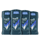 Degree Men Cool Rush stick application promotes all-day freshness during activity.