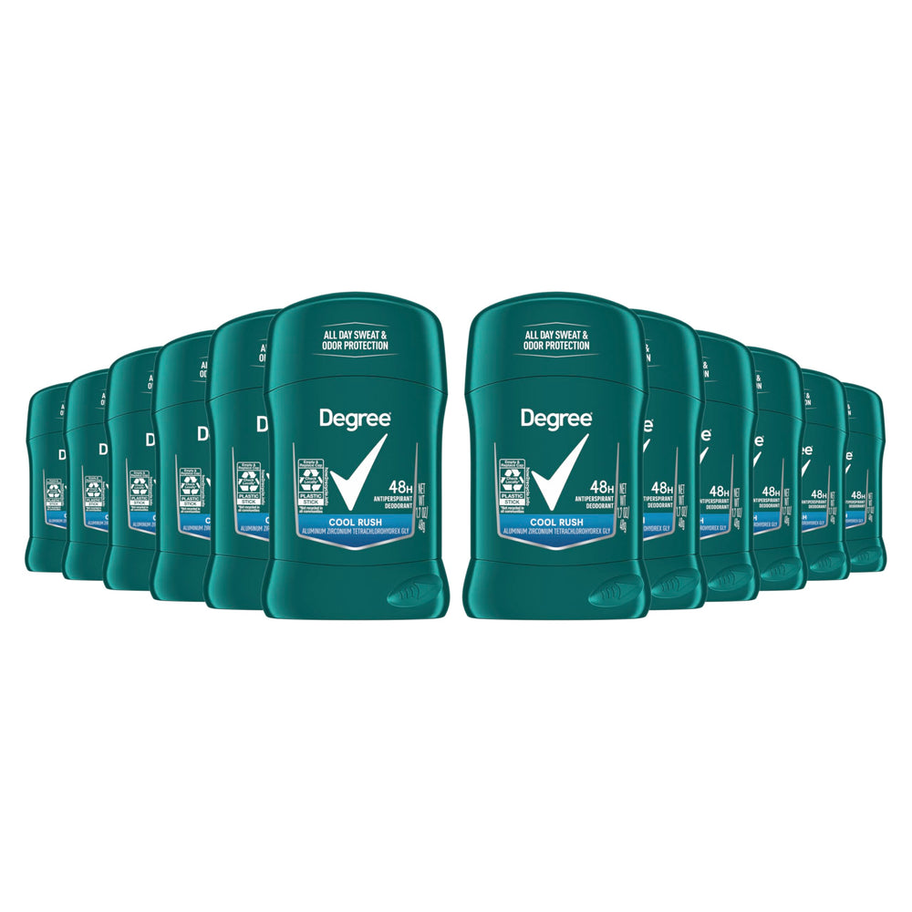 Degree Men Cool Rush stick-application demonstrates easy, mess-free daily use.