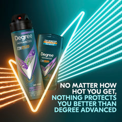 Degree Men Deep Cedar & Lavender application on skin for long-lasting dryness.