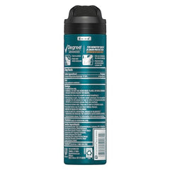 Degree Men Deep Cedar & Lavender dry spray in action, delivering quick fragrance and protection.