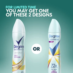Degree Sexy Intrigue fragrance notes of jasmine and red rose are highlighted.