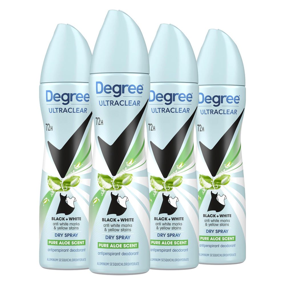 Degree UltraClear Black+White 4-pack front view for protection