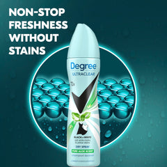 Degree UltraClear MotionSense action-shot shows fragrance with movement