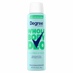 Degree Women deodorant spray cucumber melon scent for all-day freshness and odor protection