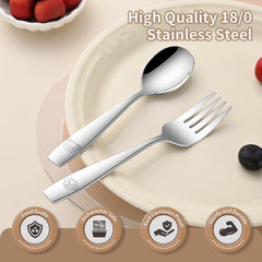 DEHOV BPA-free, dishwasher-safe silverware simplifies cleanup after meals.