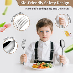 DEHOV 18-0 stainless-steel flatware offers durable daily use for busy families.