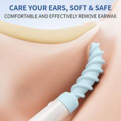 DELECLE 2-in-1 ear scoop design cleans and protects delicate ears.