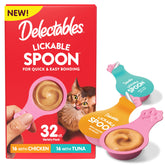 Delectables Lickable Spoon packaging shows convenient single-serve cat treat