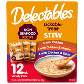 Delectables Non-Seafood Stew Lickable Pouch Pack rich flavor for picky cats