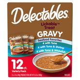 Delectables poche poisson sauce gravy 40 g — hydratation pratique et goût riche.