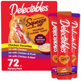 Delectables Squeeze Up nonseafood variety pack tubes boost bonding
