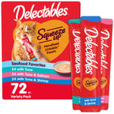 Delectables Squeeze Up seafood tubes variety pack for quick rewards