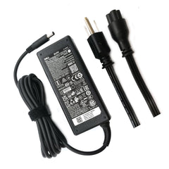 Dell 65W charger close-up with 4.5mm tip for reliable daily power.