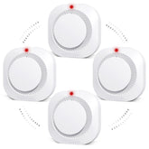 Deller Smoke Detector 4-pack with LED indicator for quick status at a glance.