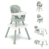 Delta Children Jeep Milestone high chair setup demonstrates sturdy, space-saving versatility for growing kids.