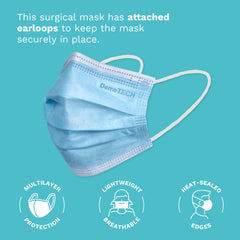 DemeTECH ear-loop design ensures comfortable secure fit for extended wear.