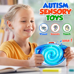 Demilong squishy sensory toy maze channel with glitter invites focus during play